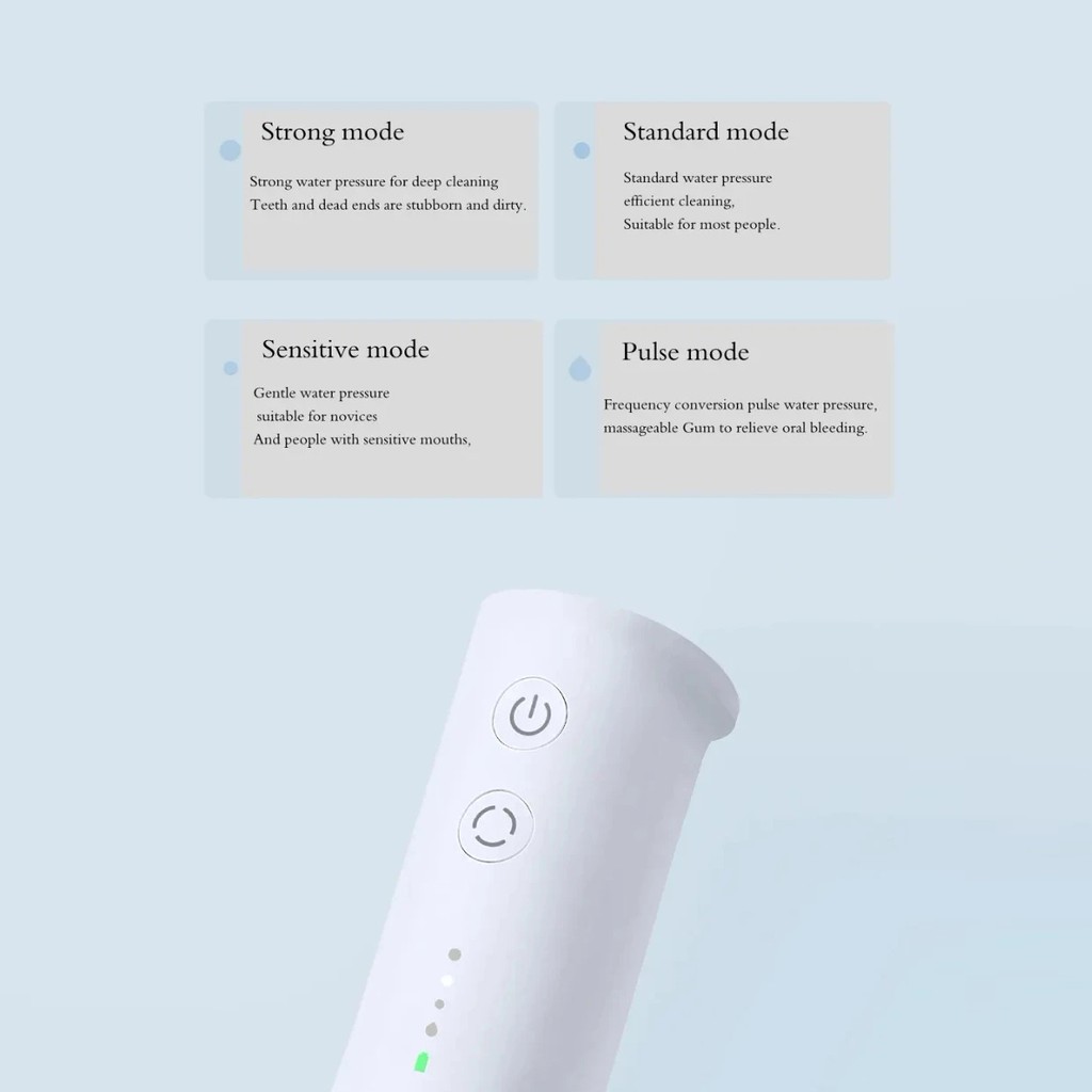Xiaomi Youpin Máy Tăm Nước   Chăm Sóc Răng Miệng Hoạt Động Điện Dung Tích 200ml Chống Nước IPX7