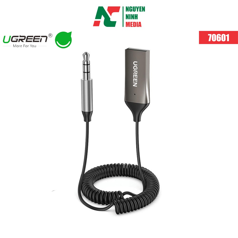 (Hàng Chính Hãng) Bộ thu Bluetooth 5.0 tích hợp mic đàm thoại Ugreen 70601
