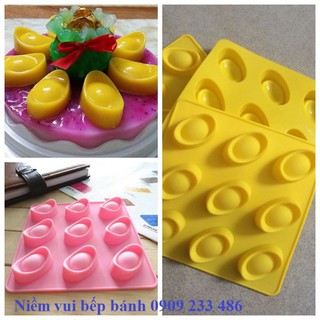 Khuôn silicon 9 thỏi vàng