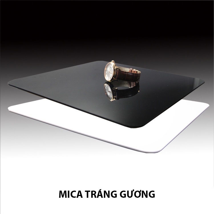 Tấm nền mica cứng tráng gương chụp ảnh sản phẩm