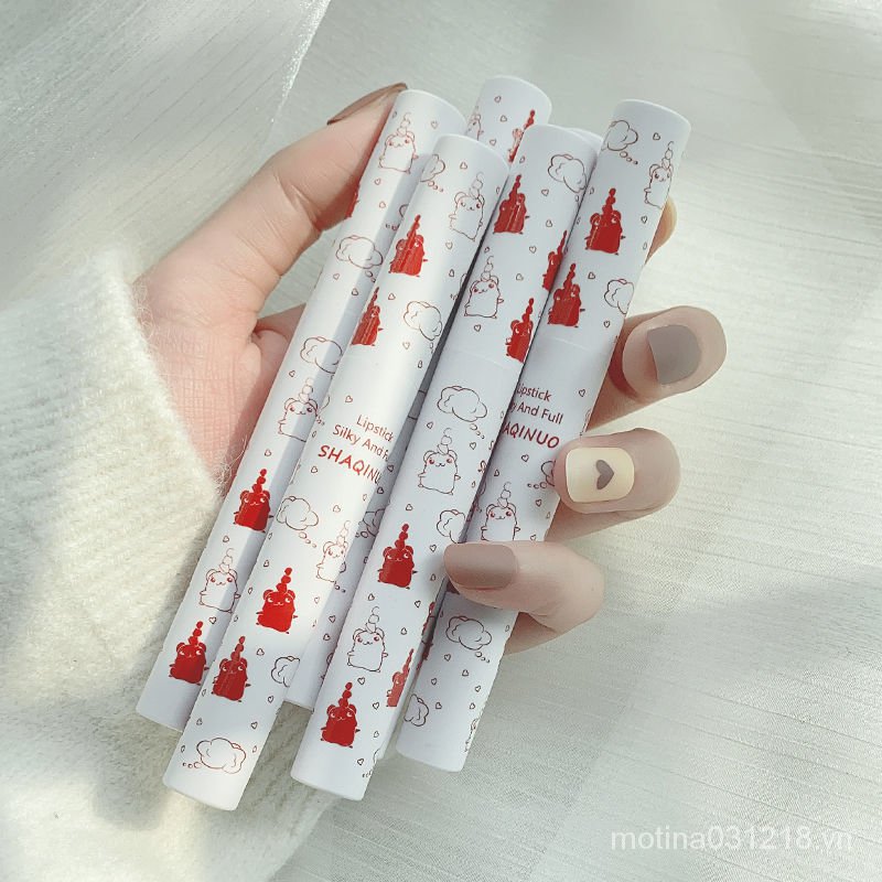 (Hàng Mới Về) Son Bóng Trang Điểm Màu Trắng Không Phai Dành Cho Học Sinh