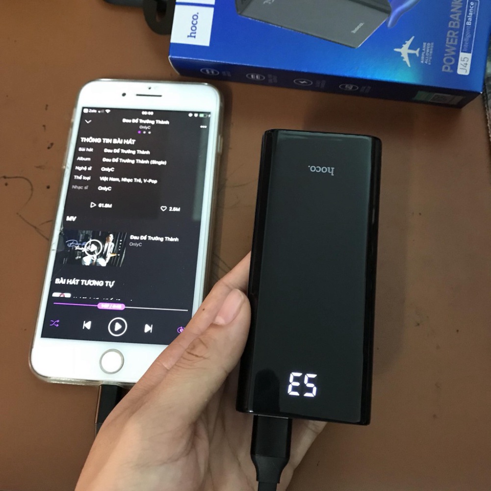 ✅ HCM Pin sạc dự phòng Hoco J45 10000mAh 2 cổng sạc - Hàng chính hãng Hàng Chuẩn