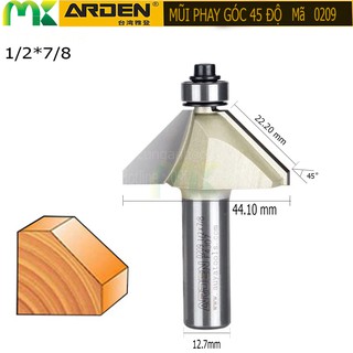 Mũi vát góc 45 độ ARDEN 1/2*7/8 cốt 12.7mm