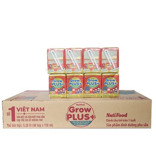Thùng 48 hộp sữa Nutifood Grow Plus Đỏ 110ml ( Mẫu Mới )