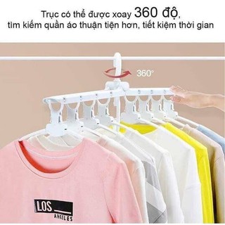 Móc treo quần áo đa năng xoay 360 độ