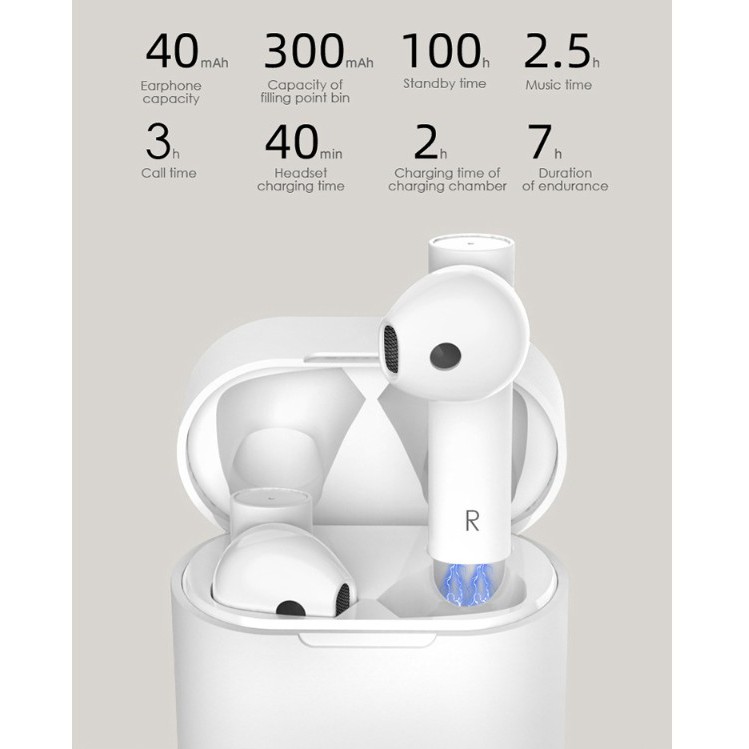 Tai nghe Bluetooth TWS Mir6 Air2 - Âm thanh hay và khả năng chống ồn chống nước.