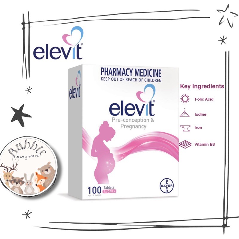 Vitamin bà bầu Elevit 100 viên