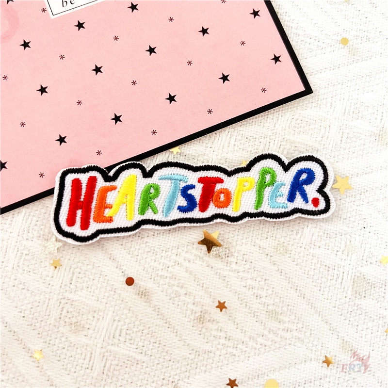 ♥ Sticker Ủi Thêu Hình Heartstopper - Sweet TV Drama ♥ 1 Sticker Ủi Thêu Hình Huy Hiệu