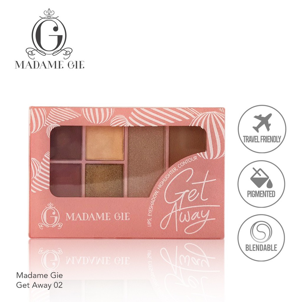 (hàng Mới Về) Bảng Phấn Trang Điểm Mặt Madame Gie Getaway | BigBuy360 - bigbuy360.vn