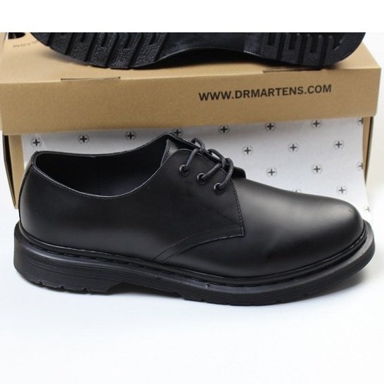 Giày Da Bò 1461 2020 Full Black .Giày Dr.Martens Thailand Chính Hãng(1461.F.Black)