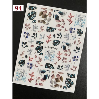 Sticker nail dán móng mẫu hoa khô