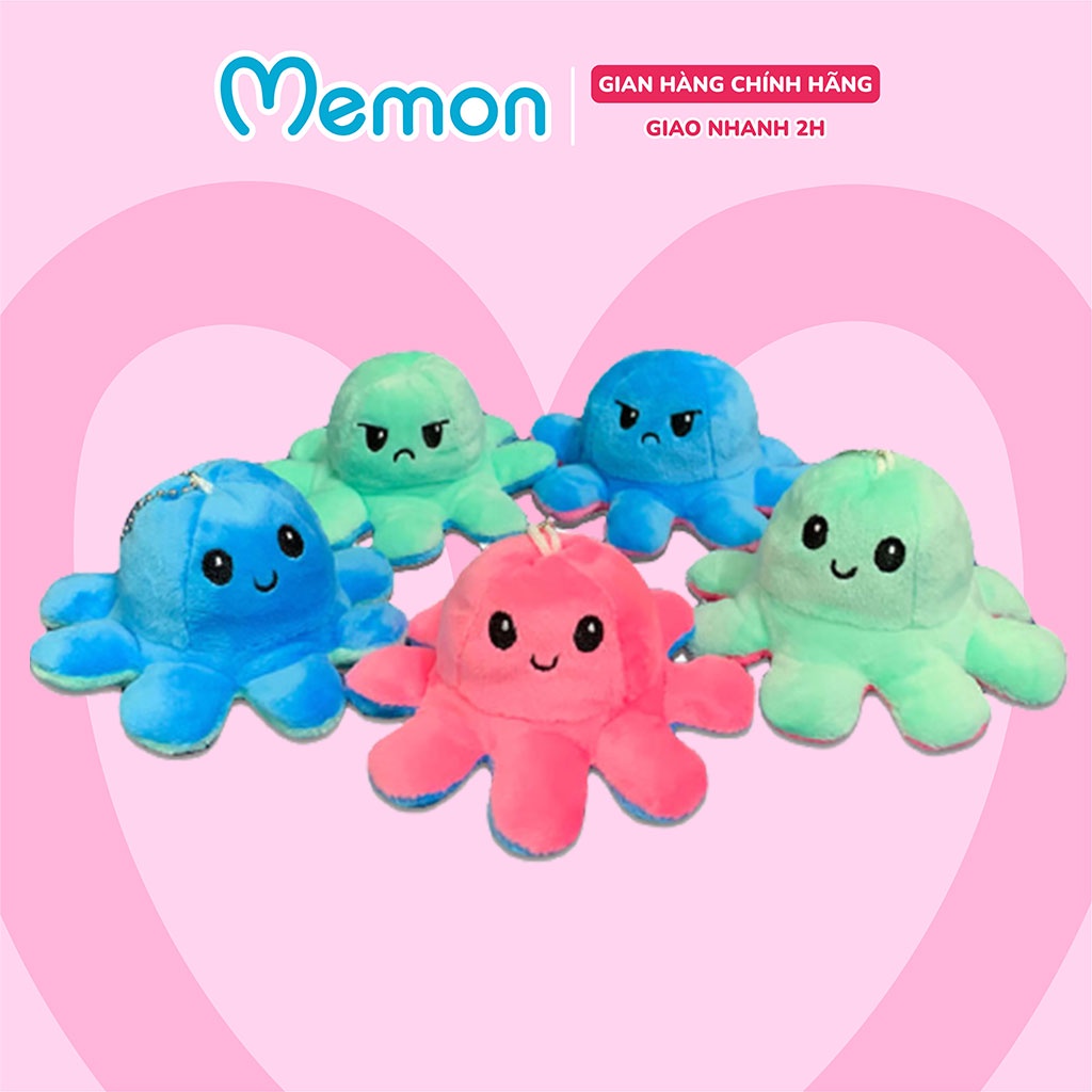 Móc Khóa Bạch Tuộc Cảm Xúc Cao Cấp Memon