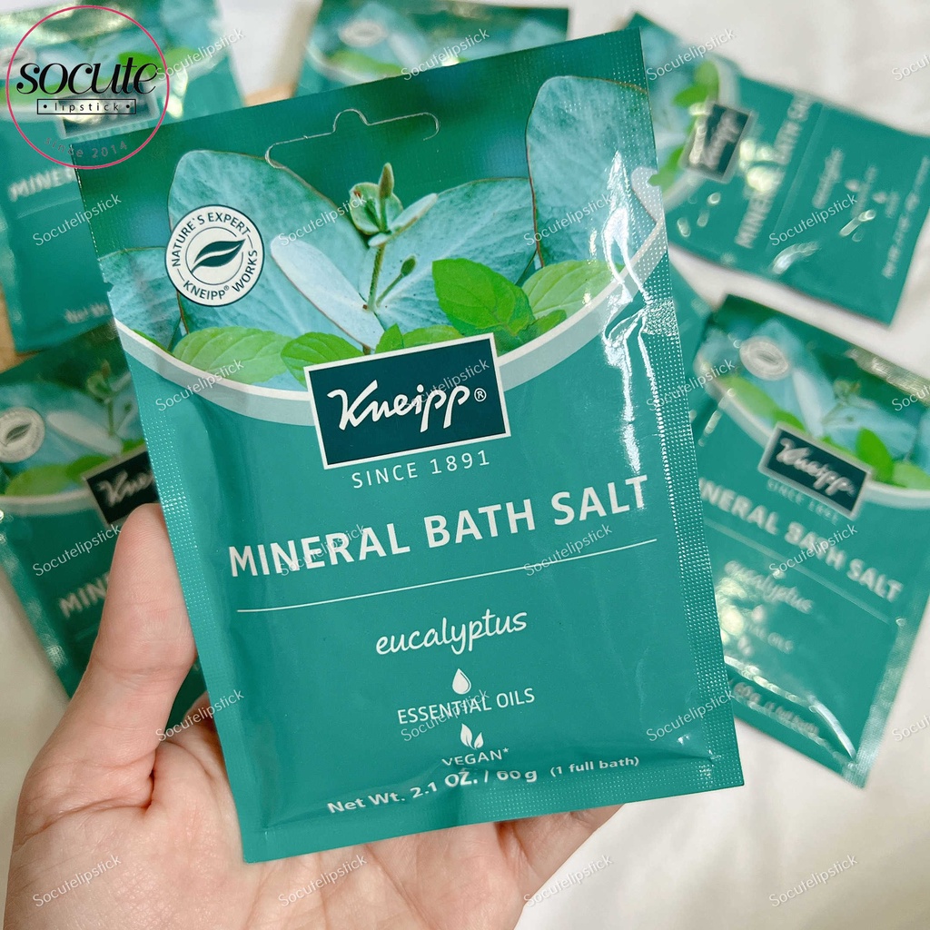 Muối tắm giảm stress Kneipp Mineral Bath Salt - Eucalyptus 60gr