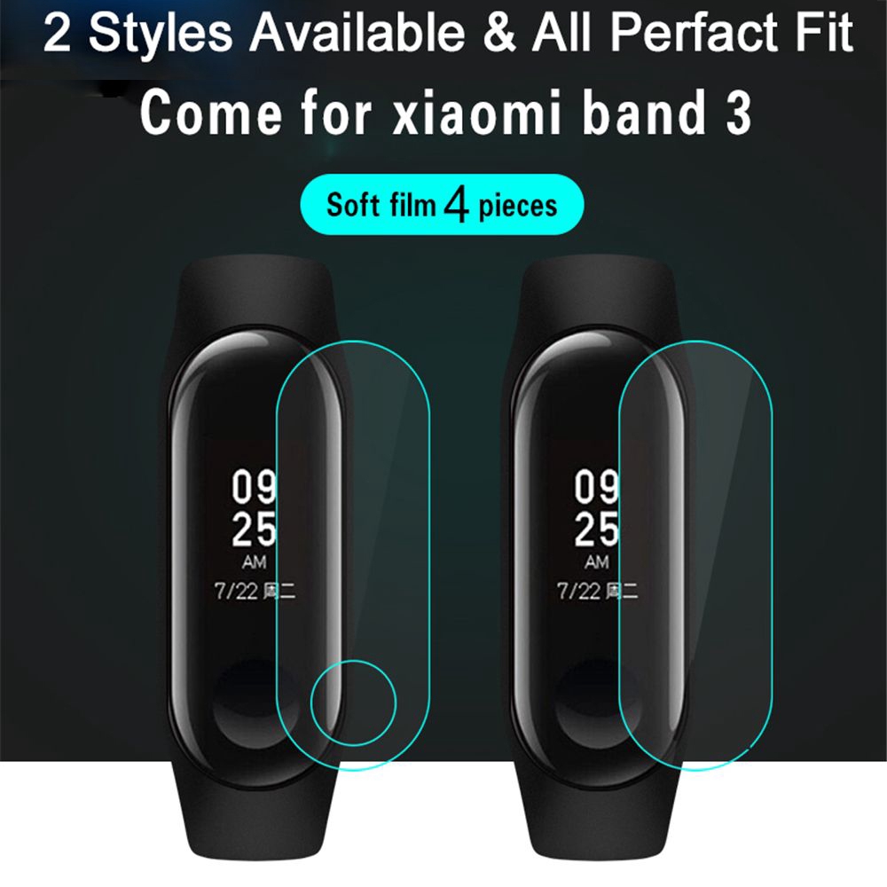 Miếng Dán Cường Lực Siêu Mỏng Cho Đồng Hồ Thông Minh Xiaomi Mi Band 3 / 4