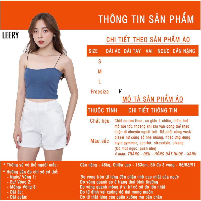 Áo lót thể thao nữ 2 dây sợi bún nhiều màu đẹp BRA 01 - LEERY