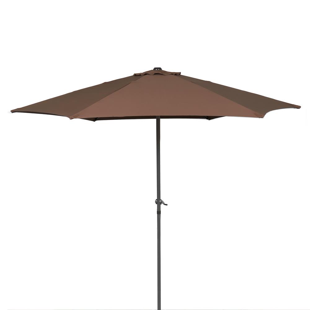 HomeBase ME LIVING Dù che dùng trong vườn bằng thép Trung Quốc W300xH300xD340 màu nâu