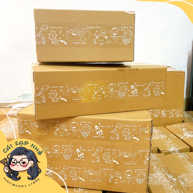 Băng keo gói hàng họa tiết hoạt hình dễ thương