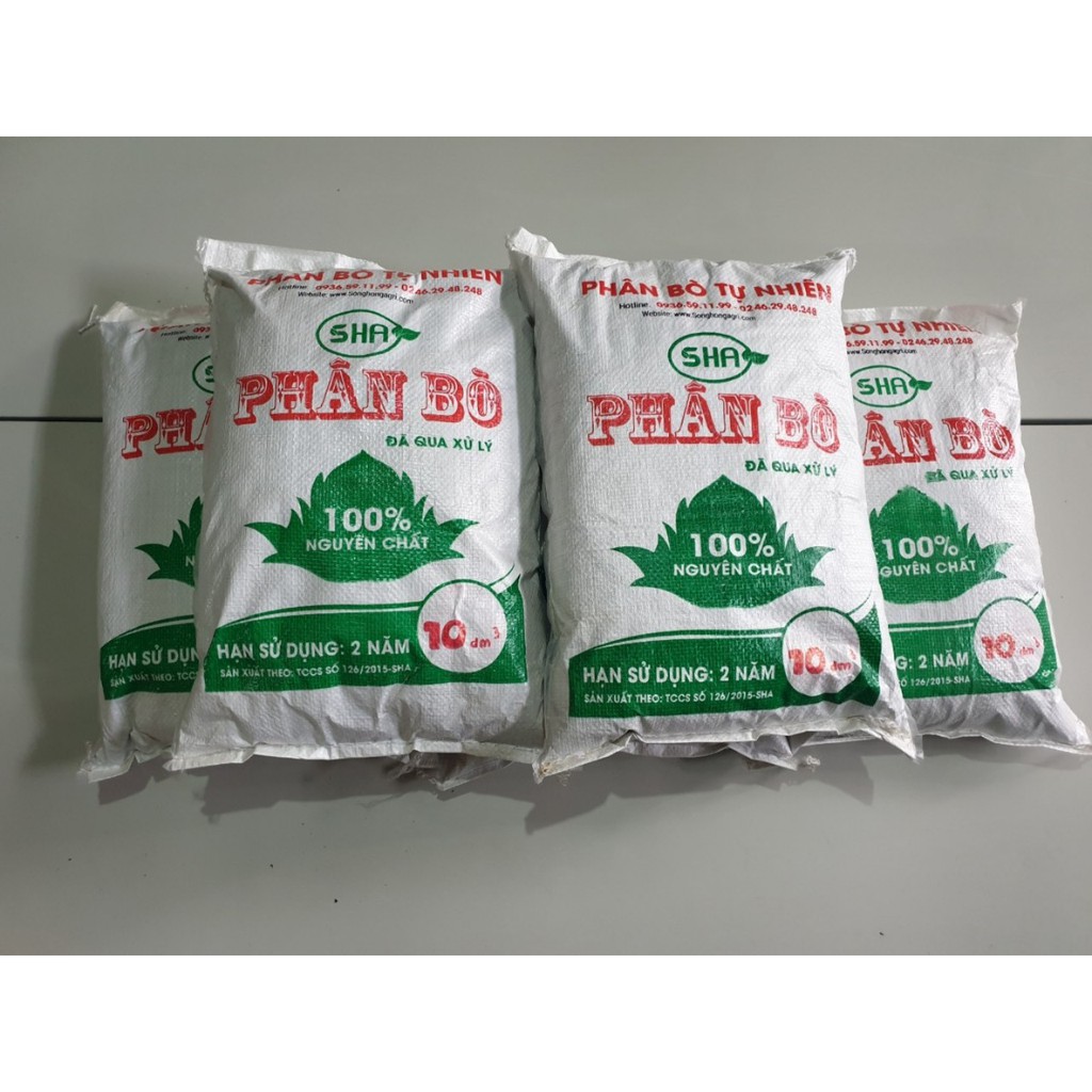 Combo 10 bao phân bò 20dm3. Phân hữu cơ