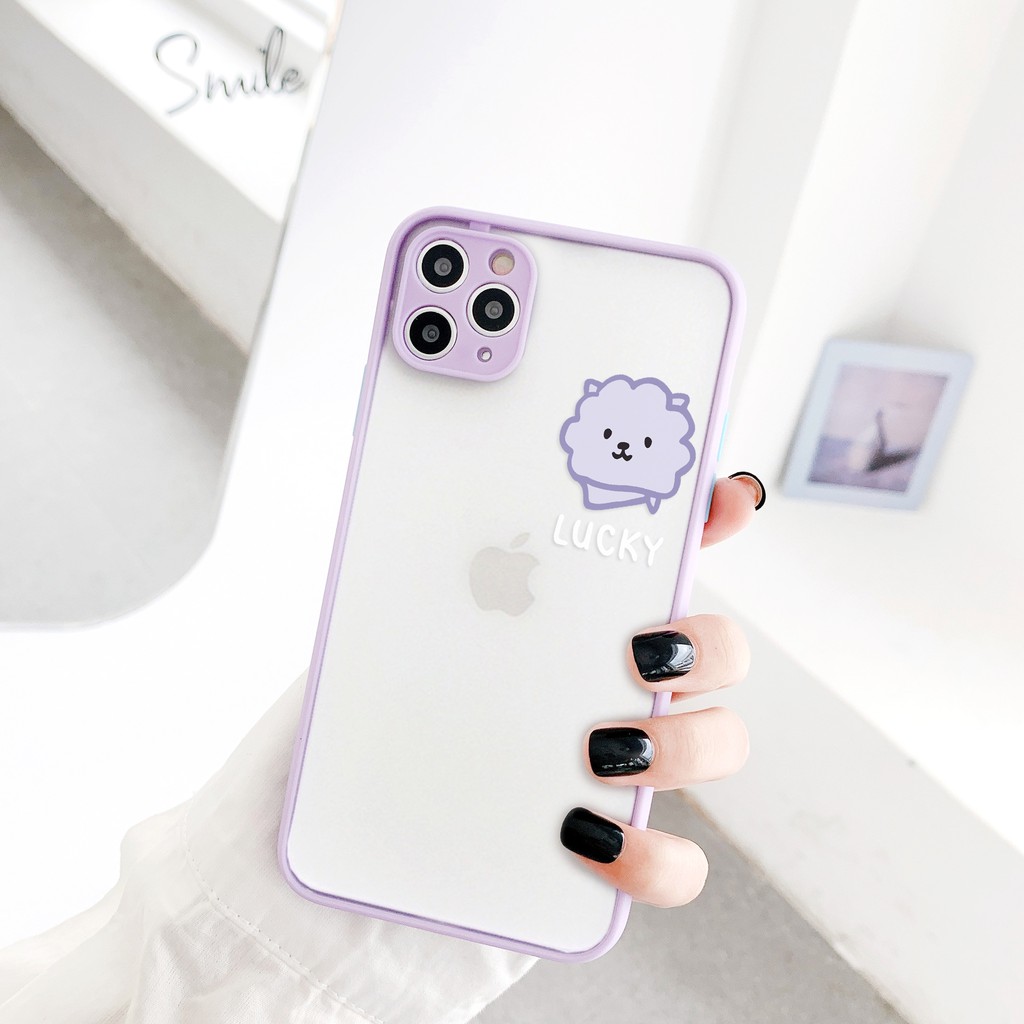 Ốp lưng iphone Lucky nhám viền nổi cong 6/6plus/6s/6splus/7/7plus/8/8plus/x/xr/xs/11/12/13/pro/max/plus/promax | BigBuy360 - bigbuy360.vn