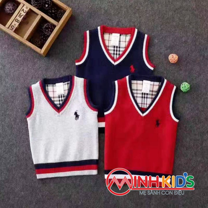 Áo len 3 lỗ cho bé trai