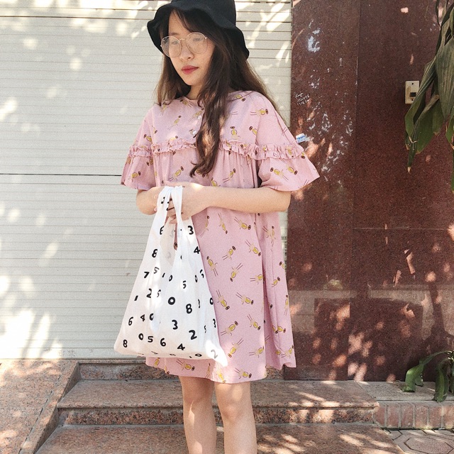 váy bbd hồng