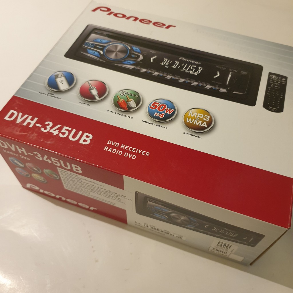 Pioneer DVH-345UB Đầu đọc DVD với Radio FM/MP3/WMA/USB Car Audio Player