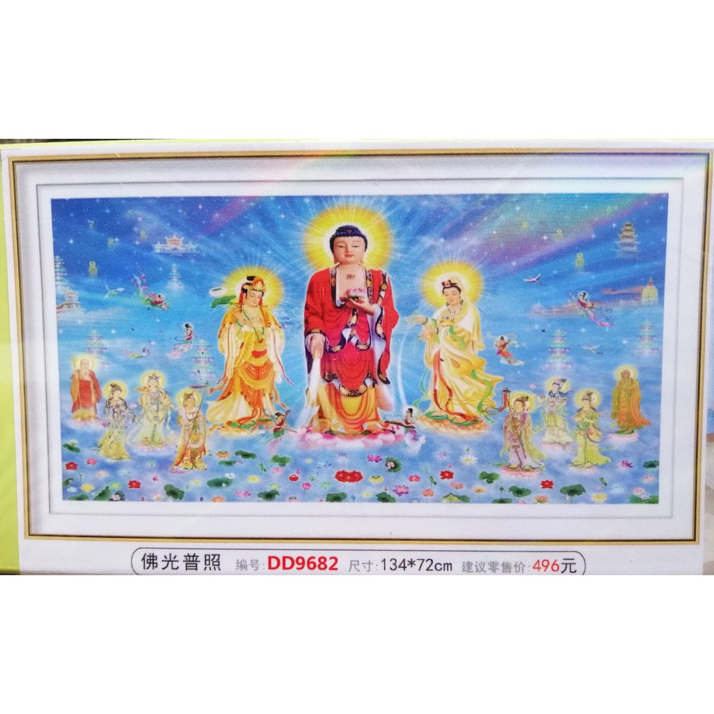 Tranh đính đá Tam thế Phật DD9682