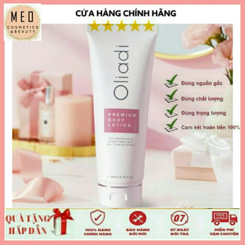 Kem Body Oliadi ❤FREESHIP❤ Kem Body Oliadi Dưỡng Trắng Toàn Thân Với Công Nghệ Hạt Nano Phân Tử 200ml