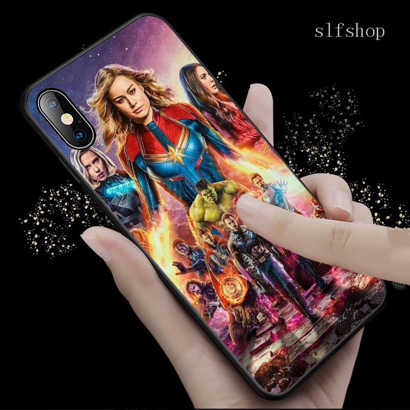 Ốp Điện Thoại Mềm In Logo Avengers Endgame Marvel Cho Htc 10 Pro D10W E8 M7 One Me X9 X10 820mini 620 10 Evo E9 Plus