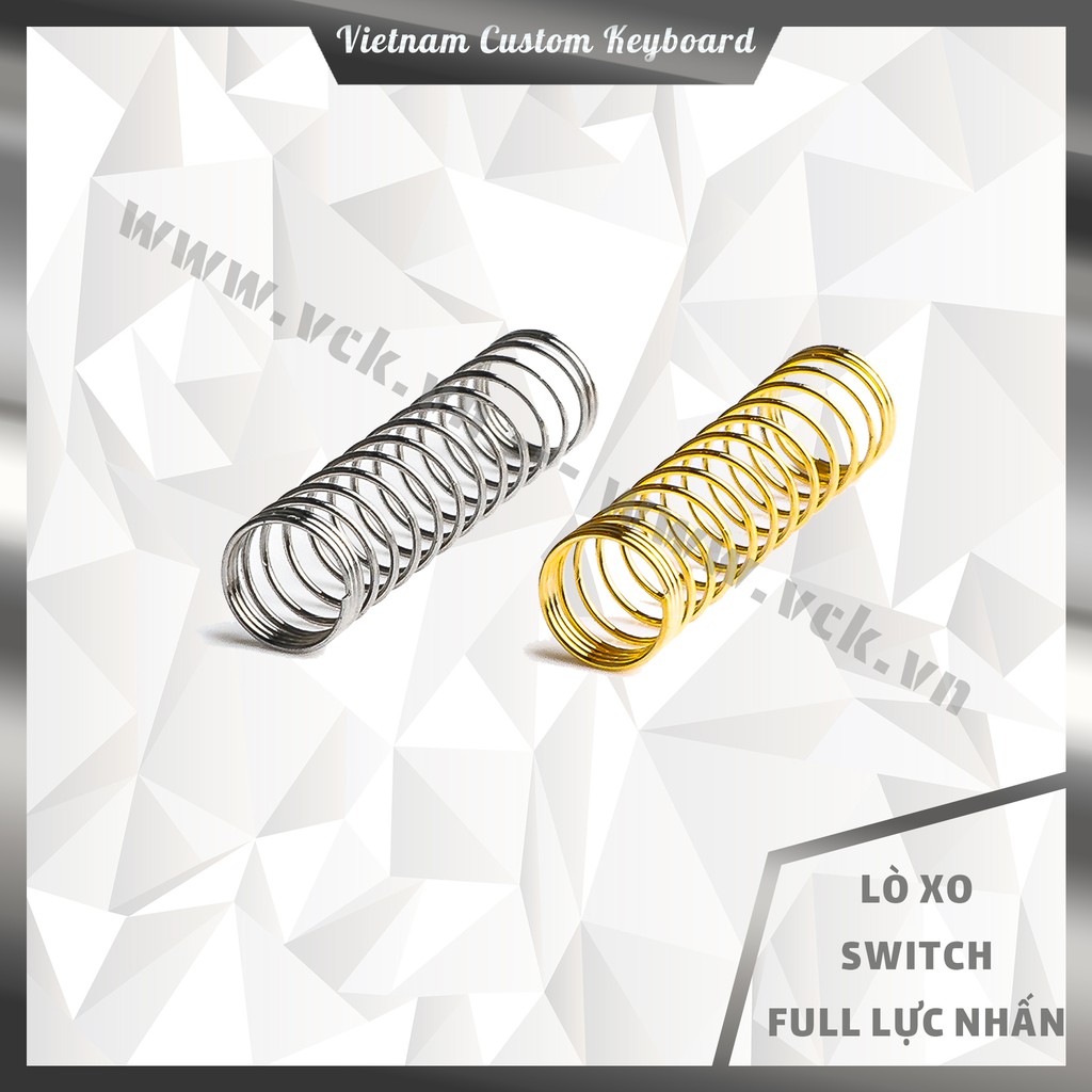 [In-Stock] 16 Loại Lò Xo Switch Full Lực Nhấn | Gold Springs | Silver Springs | Lò Xo Bàn Phím Cơ | VCK