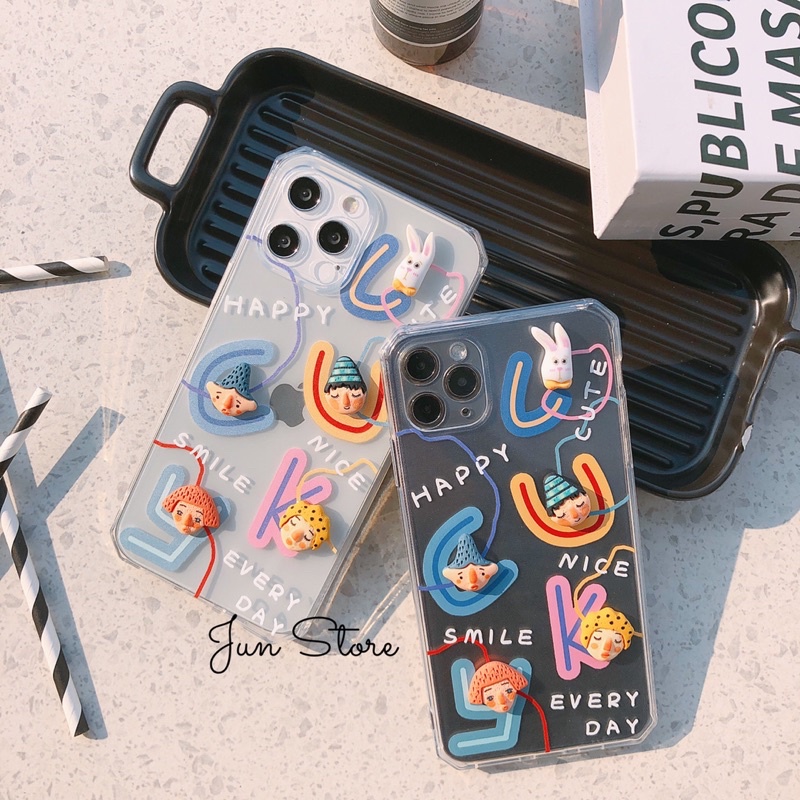 Ốp lưng Iphone silicon bảo vệ camera hình 3d nổi