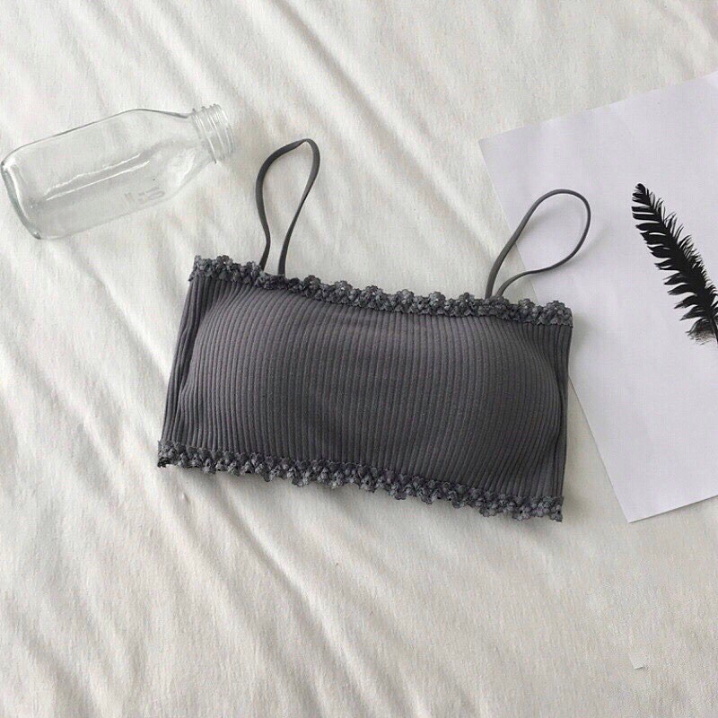 Áo bra tăm 2 dây viền ren có khuy cài sau 8832 | BigBuy360 - bigbuy360.vn