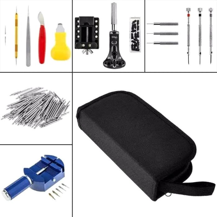 1 bộ dụng cụ sửa chữa đồng hồ đeo tay thời trang bền bỉ