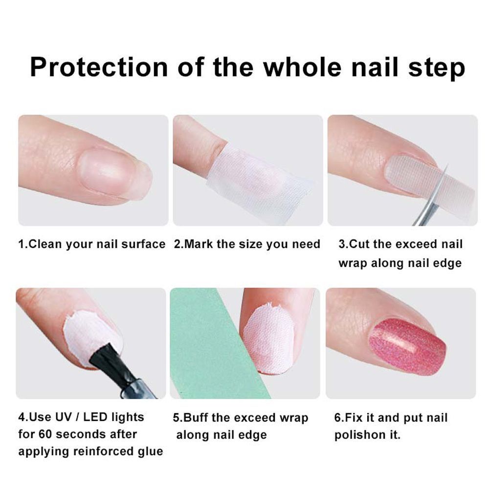 MXFASHIONESTORE Fashion Silk Nail Wrap Nail Tips Silk Tape Nail Tape Polish White Protect Nails Manicure Tools 1 Roll Self Adhesive Nail Sticker/Multicolor