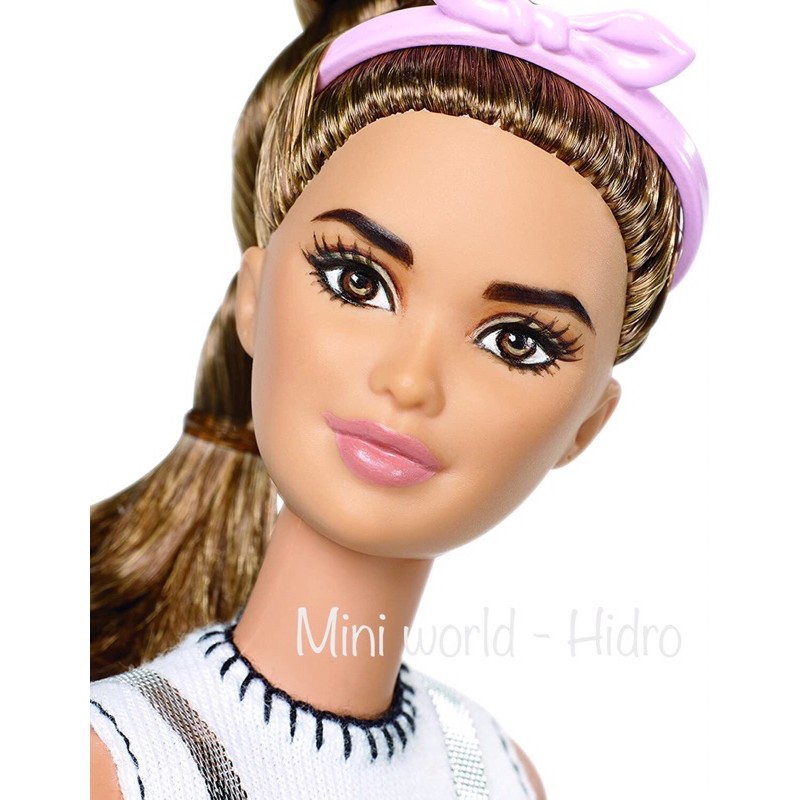 Búp bê Barbie fashionistas da nâu tóc nâu chính hãng #63