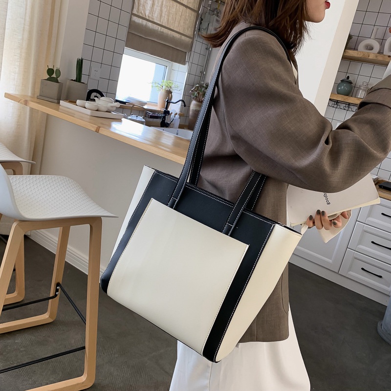Túi xách nữ công sở tote da size to đựng vừa A4 laptop kẹp nách đeo vai đi làm đi học đi chơi - L05