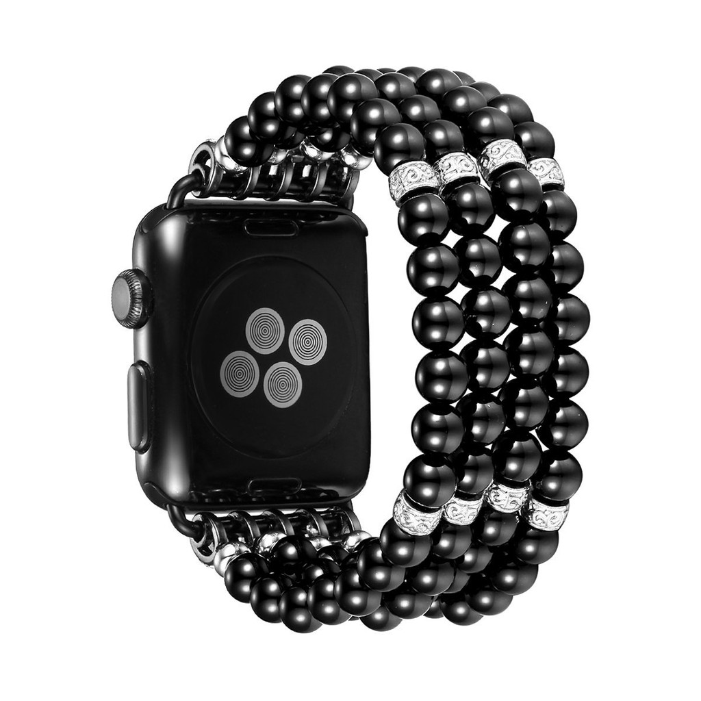 Dây Đeo Tay Chuỗi Ngọc Trai Giả Cho Đồng Hồ Thông Minh Apple Watch 1 / 2 / 3 ( 38Mm / 42Mm )