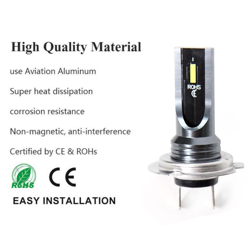 Tự Động Siêu Sáng 360° Set 2 Đèn Pha LED Sương Mù Bằng Hợp Kim Nhôm Chuyên Dụng Cho Xe Mô Tô / Ô Tô