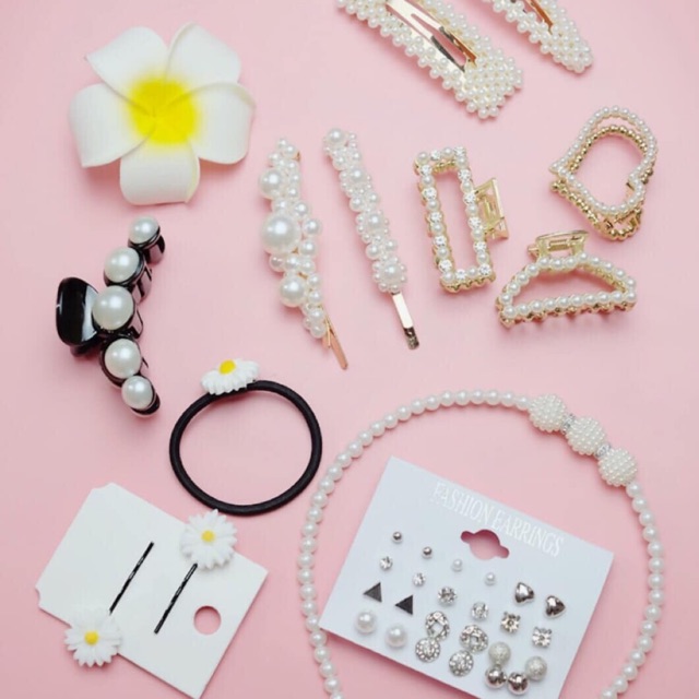 Set kẹp tóc 25 chi tiết
