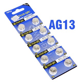 Vỉ 10 pin AG13 cho đèn pin, đồng hồ