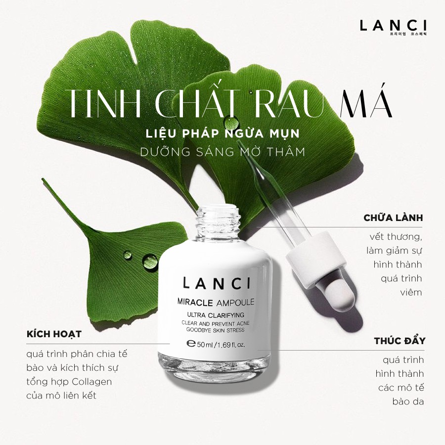 Siêu Serum LANCI Phục Hồi, Tái Tạo, Làm Trắng Sáng Da Và Chống Lão Hóa Miracle Ampoule 50ml
