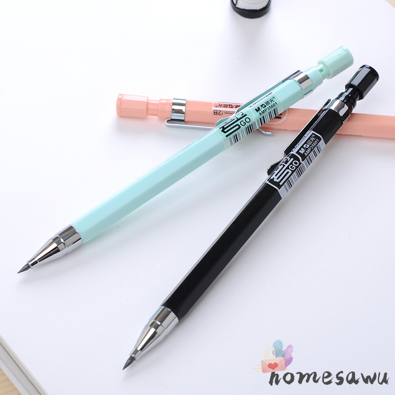 Bút chì bấm loại 2B kích thước ngòi 2mm tiện dụng