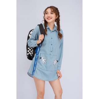 Váy boo nữ loose mickey hug me boo