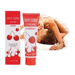 Gel bôi trơn HOT KISS 100ml trong suốt hương Cherry tặng kèm vòi bơm tiện lợi, gel gốc nước, đậm đặc phù hợp nam nữ