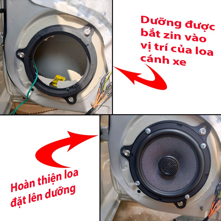 Loa Cánh Toàn Dải Danty DT-602 Dưỡng Zin Theo Xe Toyota, Honda, Hyundai, Kia, Nissan -Bảo Hành 12 Tháng