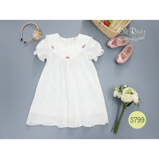 🍧🍧🍧 Váy đầm vải thô trắng cho bé gái cực xinh 🥰