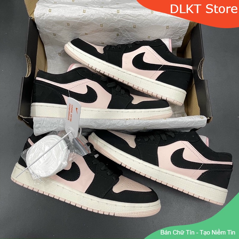 (SIÊU SALE) Jordan low Hồng đen , giày thể thao jd1 hàng cao cấp freeship