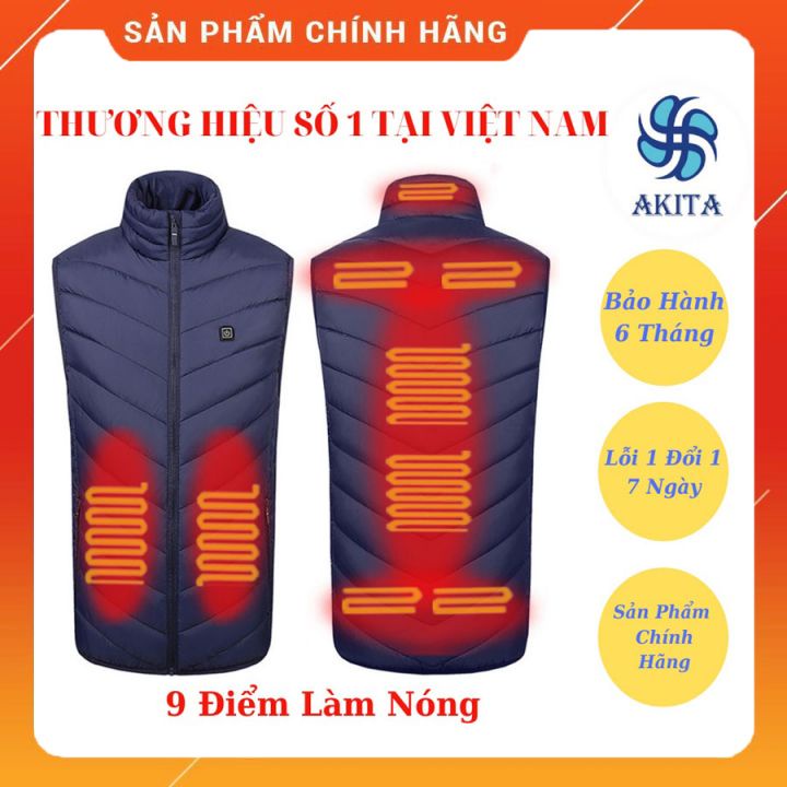 Áo Sưởi Ấm Nhật Bản 9 Điểm Nóng, Bộ Áo Sưởi Ám Mấu 2021, Sản Phẩm Áo Phao Ghi Lê Có Chế Độ Sưởi Ấm