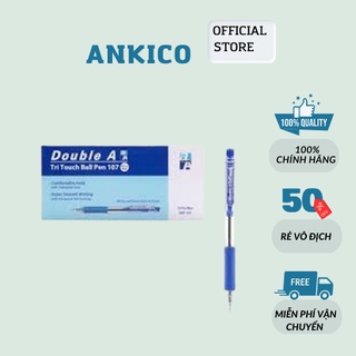 Bút bi xanh Double A Tritouch ngòi 0,7mm bút bi văn phòng giá rẻ ANKICO