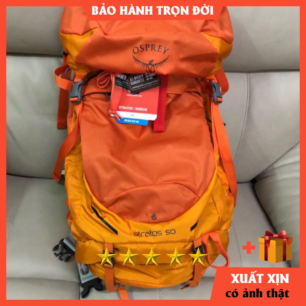 Balo Phượt Osprey Stratos 50 HÀNG XỊN XUẤT DƯ - balo nam du lịch - balo trekking - hiking - leo núi  ❤️BẢO HÀNH 60TH❤️